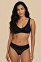 Black Women's Cotton Stretchy Lace Luxury Slip Panties - Comfortable and Stylish Underwear - 2