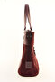 Women's Burgundy Genuine Suede Shoulder Bag - 3