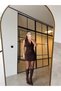 Jacket Collar Belted Dress Brown - 2