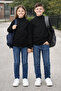 Atabay 99-12-25 Unisex Children's Ribbed High Neck Long Sleeve Basic T-Shirt Daily School 13/17 Years Old - 7