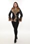 Women's Black Stylish Quality Real Fur Puffer Coat