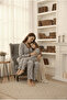 Mother-Daughter (You Adjust the Combination Yourself) Heart Pattern Cotton Knitted Pajama Set - 4