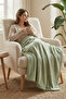 Wellsoft Tv Blanket 140X180 cm - Green - 6
