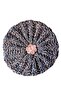- Emine 9106 1233 Hand Knitted Beanie and Scarf Set - Gray - 7