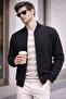Modern Line Premium Rib Mock Neck Zippered Knitwear Cardigan - 4