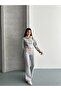 Women's Thessaloniki Fabric Mock Neck Piece Half Zipper Crop Set - 4