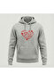 New Year's Themed Unisex Hooded Sweatshirt Gray
