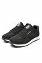 Unisex Black White Lace-Up Mesh Breathable Comfortable Sole Walking Sneakers Sneakers - 7
