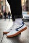 Casual Men's Leather Sneaker Shoes White - 5