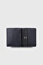 829 Model Real Leather Navy Blue Wallet - 2