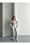 Women's Thessaloniki Fabric Mock Neck Piece Half Zipper Crop Set - 3