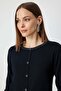 Buttoned Knitwear Sweater with Stone Collar - 3