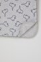 Newborn Baby Blanket Cute Baby Dinosaurs Patterned Standard, Light Gray Melange - 3