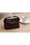 Women's Knitted Textured Gold Lock Detailed Hand and Shoulder Bag - 2