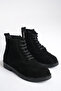 Mujer Genuine Leather Black Suede Women's Oxford Boots