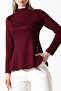 Polyviskon Mock Neck Basic Blouse – Casual and Comfortable - 3