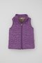 Donino Girl's Tracksuit Set Flower Printed Quilted Micro Vest Set 2-5 Years Old, Cream - 6