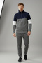 Men's Cotton Zippered Tracksuit Set 8023 Anthracite - 4