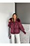 Burgundy Knitwear Sleeved Premium Puffer Jacket - 8