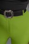 Women's Summer Pistachio Green High Waist Spanish Flare Pants with Belt Casual Daily Office Stylish 3950 - 2