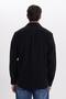 Men's Regular Fit Classic Cut Straight Pocket Dark Black Lumberjack Shirt - 6