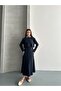 Women's Brushed Dress and Crop Blouse Two-Piece Set - 5