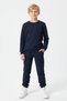 3 Thread Round Neck Plain Unprinted Thick Winter 4 Pieces Boys Tracksuit Set - 3