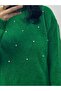 Stone Detailed Half Fisherman Knit Sweater - 3