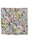 Lilac Object Pattern 100% Twill Silk Scarf 4216 - 80 - 3