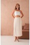 Tested Pleated Knit Skirt Midi Length - 2