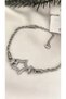 Steel Bracelet - Star Zircon Stone Twisted Chain Steel Bracelet Non-Tarnish Non-Fade 17+3cm - 2