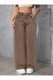 Women's Loose Fitting Pipe Leg Lycra Palazzo Jean Trousers