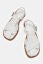 Shawn Women's Genuine Leather Sandals White - 7