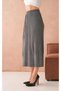 Tested Pleated Knit Skirt Midi Length - 2