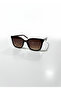 Selin Brown Glass Women's Sunglasses