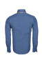 Premium Series %100 Cotton Slim Fit Double Collar Striped Shirt - 6