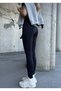 Women's High Waist Push-Up Effective Shaping / Sculpting Sports Casual Black Leggings - 3