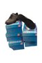 Men's B505K Grey Leather Rubber Anti-Slip Sole Autumn Winter Spring Outdoor Shoes - 7