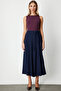 Buy Pleated Pants with Leather Belt - 6