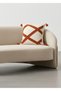 Renli Cross Stitch Punch Embroidered Tassel Throw Pillow Cover Cotton 42X42 cm - 8