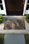 Charm Green Natural Leaf Pattern Doormat Outdoor Door Mat Bristle Front Door Mat 2003