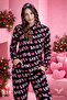 A Love Patterned Hooded Women's Pajamas -Tracksuit Set Home Wear– Soft & Warm - 2
