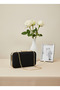 Black Gold Luxury Suede Chain Handle Women's Evening Dress Bag - 3