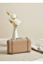 Nude Silver Luxury Suede Chain Handle Women's Evening Dress Bag - 7