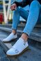 Segy Ch191 Ckt Side Buckle Men's Shoes White - 4