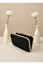 Black Gold Luxury Suede Chain Handle Women's Evening Dress Bag - 4