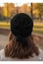 Women's Patterned Knit Beanie with Pom-Pom Detail on the Back |   Soft Textured, Winter Hat - 3