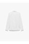 Regular Fit Classic Collar Poplin White Women's Shirt 6Wak60095Uw - 4