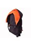 Kids Black Neon Orange Backpack - 4