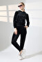 Velvet Hooded Kangaroo Pocket Tracksuit Set